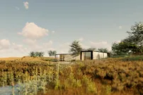 Casa prefabricada Tini, del estudio delavegacanolasso.
